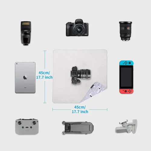 Vista 5 de PGYTECH Funda Protectora, Envoltura de Lente Antiarañazos, Protector de Lente, Paño Autoadhesivo Mágico Protector de Cámara para DSLR/Lente