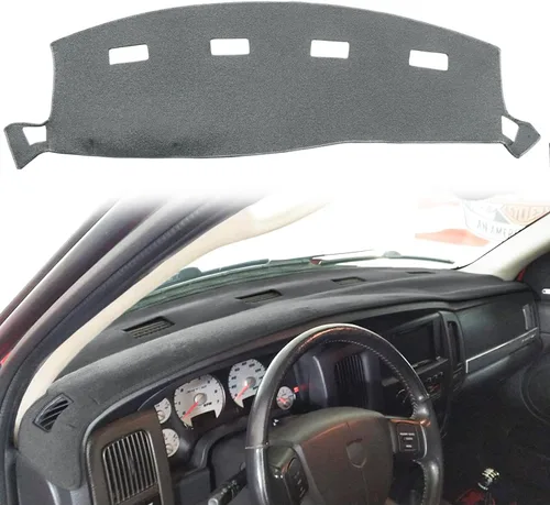 Vista 15 de Yiz Funda para Tablero Cubierta de Salpicadero Tapete de Ajuste Personalizado para Dodge Ram 1500 2002-2005, 2500/3500 2003-2005 (02-05 Beige) Y22