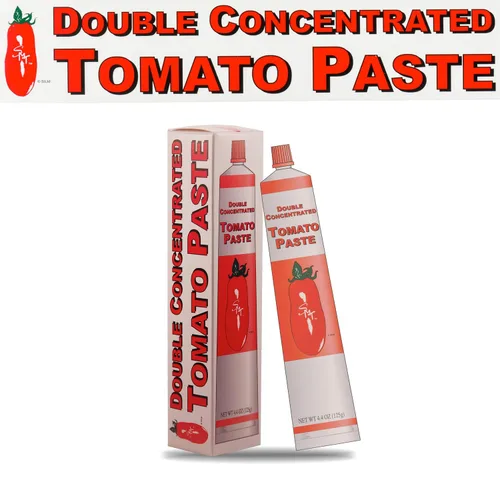Vista 4 de SMT San Merican Tomato Pasta de tomate doble concentrada, importada de Italia, 4.4 oz (paquete de 2)