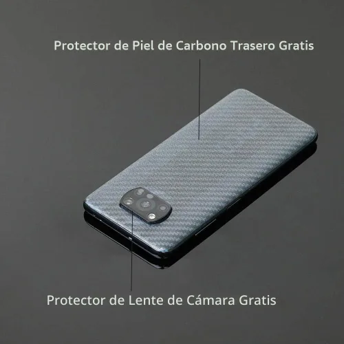 Vista 4 de Ibywind Protector de pantalla para Xiaomi Poco X3/X3 Pro, con 2 piezas de vidrio templado, 1 protector de lente de cámara, 1 película de fibra