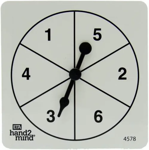 Vista 5 de hand2mind - 4589 ETA Color/Number Spinner Collection, Juego de 6