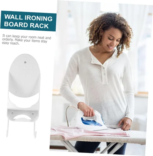 Vista 6 de Veemoon Soporte para tabla de planchar para colgar en la pared, material Pbt, resistente al calor, fácil de instalar