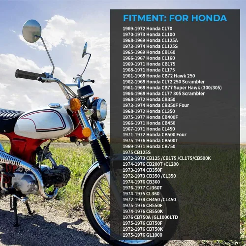 Vista 6 de Tubo de manguito de acelerador de agarre giratorio para manillar de 7/8 pulgadas para Honda CB350 CB 360 450 500 550 650 750 GL1000, 0.866 in agarre