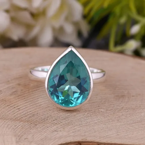 Vista 76 de PANOPLY Bio Pink Doublet Quartz Solid 925 Sterling Silver Ring for Women
