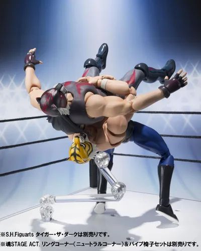 Vista 6 de TAMASHII NATIONS Bandai S.H.Figuarts Tiger Mask - Figura de acción con máscara de tigre