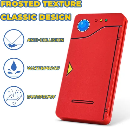 Vista 6 de FUNLAB - Funda de juego compatible con juegos Nintendo Switch y tarjetas Micro SD funda de cartucho con 24 tarjetas de juego color rojo Pokedex