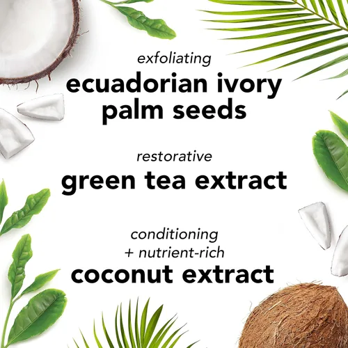 Vista 5 de Mario Badescu Exfoliante botánico para todo tipo de piel, exfoliante facial con semillas de palma marfil y extracto de té verde, lavado facial