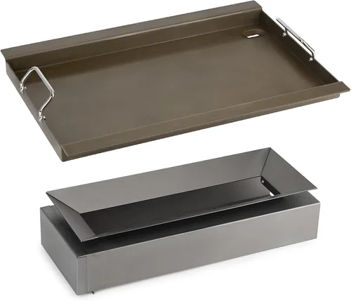 Vista 9 de Stanbroil Plancha con kit de colector para gravedad 560 Masterbuilt Flat Top Cooking Surface, Fits Masterbuilt Gravity Series 560