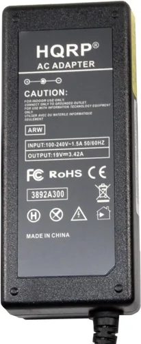 Vista 2 de HQRP Adaptador de CA de 19 V compatible con LG LCAP25A LCAP16A-E 19MA31D 19MN43D 22LB4510 22MN43D 24LB4510 24LB451B 24LN451B 27MA43D Monitor LED LCD