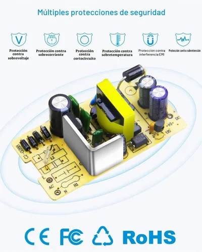 Vista 4 de ALITOVE Fuente de alimentación de 24V 2.7A 65W Adaptador AC a DC Transformador de 24 voltios Convertidor de cable de alimentación de 4.92 pies