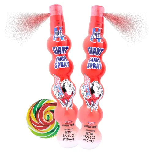 Vista 8 de Needzo Blue Raspberry ICEE - Caramelos en aerosol, dulces líquidos agridulces, regalos de fiesta de cumpleaños, 3.72 onzas líquidas (paquete de 2)