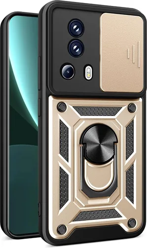 Vista 178 de Compatible con Tecno Pova Neo 2 Bracket Shell, con cubierta deslizante para lente de cámara compatible con Tecno Pova Neo 2 LG6n Case Negro