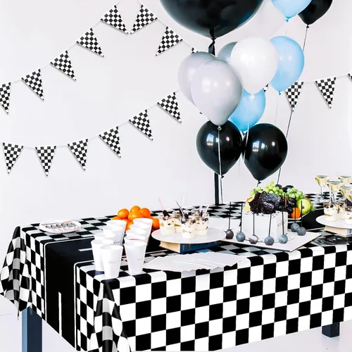 Vista 5 de Decoraciones de fiesta de auto de carreras de cumpleaños número 2