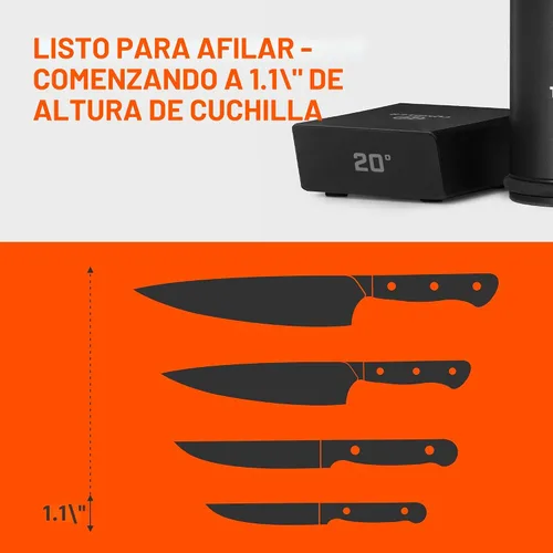 Vista 8 de TUMBLER Pro Rolling Knife Sharpener™ - Afilado de cuchillos hecho fácil - Kit de afilado de cuchillos rodante con sistema de disco removible