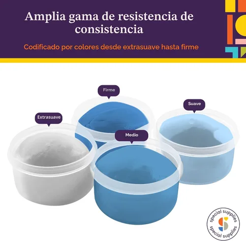 Vista 2 de Special Supplies Masilla terapéutica para niños y adultos – Kit de masilla de terapia resistiva para ejercicio de manos y alivio del estrés, juego