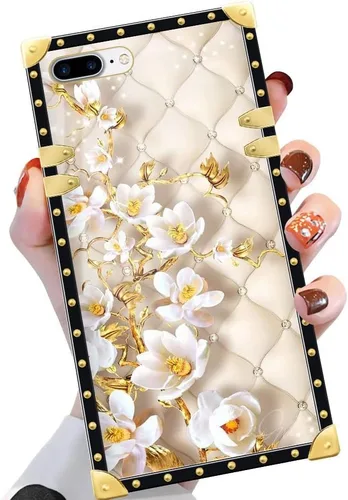 Vista 14 de Funda compatible con iPhone X/Xs, TPU suave de lujo y parte trasera de policarbonato duro para niñas y mujeres, funda protectora a prueba de golpes