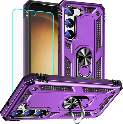 Vista 32 de Yiakeng Funda para Samsung Galaxy S8, Samsung S8, funda protectora de grado militar con anillo para Samsung Galaxy S8 (verde militar)