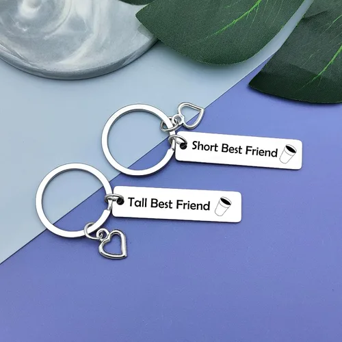 Vista 2 de Vadaka Llavero de amigos para mujeres, amantes del café, regalo de amistad, llavero para niñas, mejores hermanas, regalos de cumpleaños para mejores
