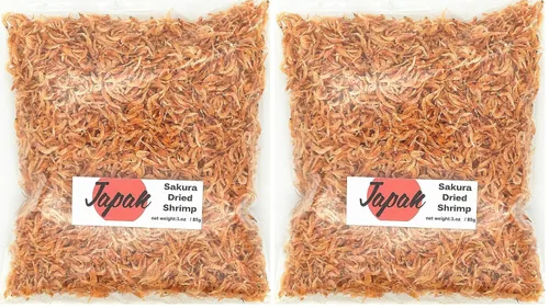 Vista 2 de Greenlike Camarón seco pequeño Sakura Camarón seco 3oz/85g Camarón Ramen