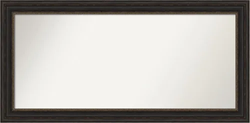 Vista 70 de Amanti Art Espejo de pared personalizado no biselado (25 x 25 pulgadas), marco de bronce acentuado, varios tamaños personalizados, espejo de baño