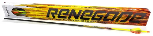 Vista 2 de Black Eagle Arrows Renegade Fletched Flechas con paletas de 2 pulgadas - Rectitud .005, lomo 400 - Paquete de 6 - con blanco
