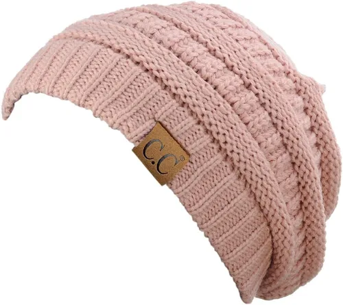 Vista 2 de C.C Trendy Warm Chunky Soft Stretch Cable Knit Beanie