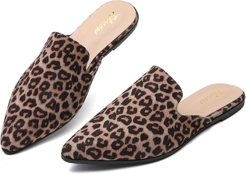 Vista 7 de Tliocow - Mocasines para mujer, sin talón y fáciles de poner, con punta puntiaguda, zapatos planos