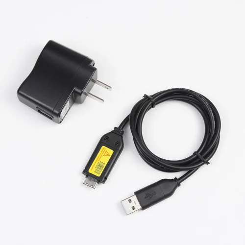 Vista 4 de MaxLLTo 1A USB AC/DC Cable cargador adaptador de corriente para cámara Samsung L210 WB550 TL105 NV9