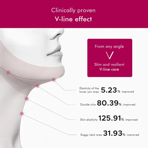 Vista 2 de Mascarilla reafirmante para adelgazar doble barbilla flacidez línea V contorno lifting cuello apriete máscara (cinturón de máscaras de suero)