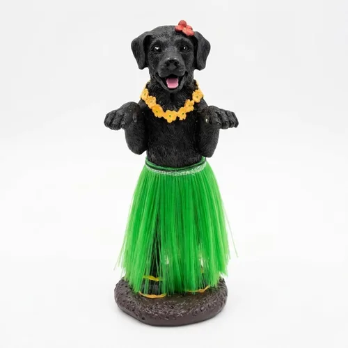 Vista 10 de Franchise Figurine Co Hula Dog Dashboard Doll Accesorios de coche Bobblehead para Van Life y creaciones de playa Pastor alemán Golden Retriever