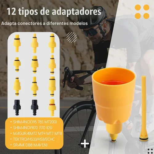 Vista 3 de West Biking Kit profesional de purga de freno de disco hidráulico para todos los DOT Code5 Code R Juicy J3 J5 J7 Ultimate Elixir E1 E3 E5 E7 Er Xx