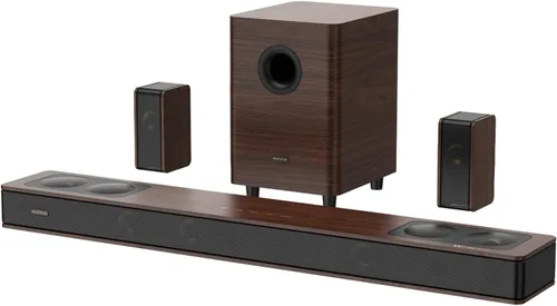 Vista 10 de Sistema de sonido de cine en casa HiFi 5.1.4ch, Dolby Atmos, sistema de sonido envolvente de 900 W para TV, barra de sonido con subwoofer, 4
