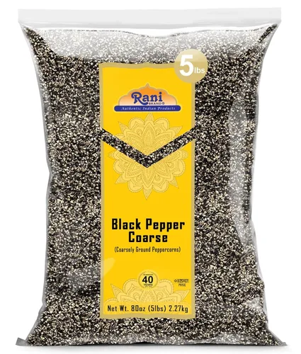 Vista 12 de Rani - Pimienta negra molida gruesa de 28 mallas (molienda de mesa) 28 onzas (1.75 libras) 28.22 oz ~ Todo natural Vegano Apto para gluten Sin