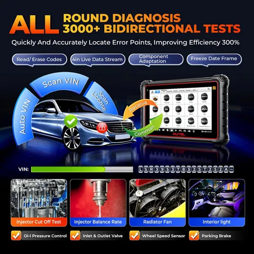 Vista 6 de Autel Escáner MaxiPRO MP900TS, 2026 8 pulgadas MP900-TS Top TPMS como MS906 Pro-TS, hasta de MaxiSYS MS906 PRO MS906TS MK900TS, Servicio de función