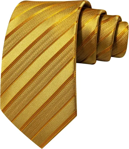 Vista 288 de Barry.Wang Juego de corbatas para hombre, corbata de seda a rayas, tejido a cuadros, gemelos formales, negocios, boda