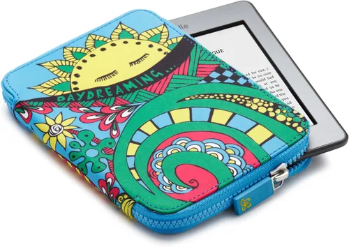 Vista 4 de Ace - Funda con cremallera alrededor, estampado azul Daydreaming (se adapta a Kindle, Paperwhite y Touch)