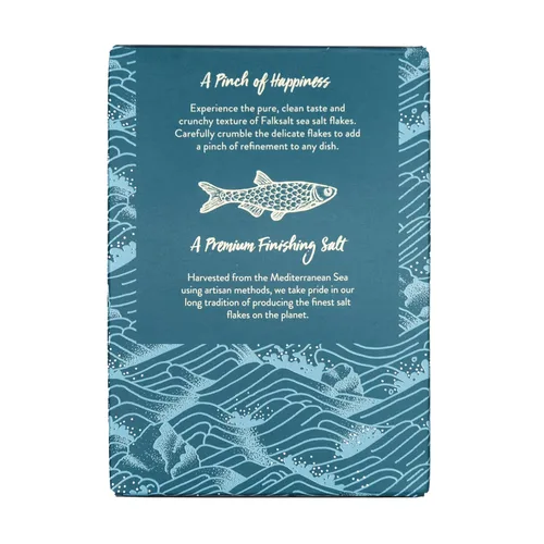 Vista 3 de FALKSALT Copos de sal marina orgánica, caja de 8.8 onzas - Copos de sal marina gourmet