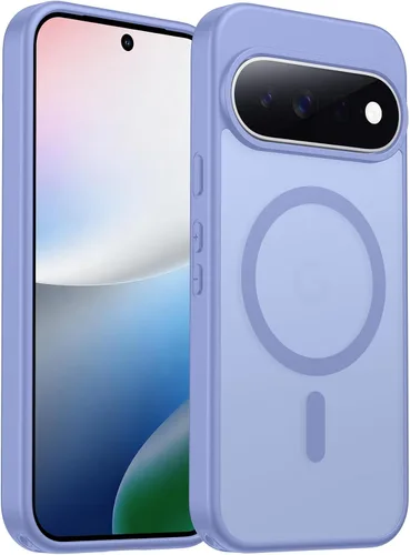 Vista 44 de SPIDERCASE Funda magnética para Google Pixel 9A, protección contra caídas de grado militar, delgada, translúcida, mate, a prueba de golpes