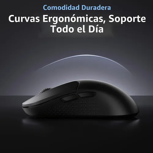 Vista 9 de Keychron M3 Mini 8K Ratón inalámbrico Bluetooth 5.3/2.4 GHz/Ratón óptico con cable, ultraligero de 55g programable con sensor PixArt 3950 hasta