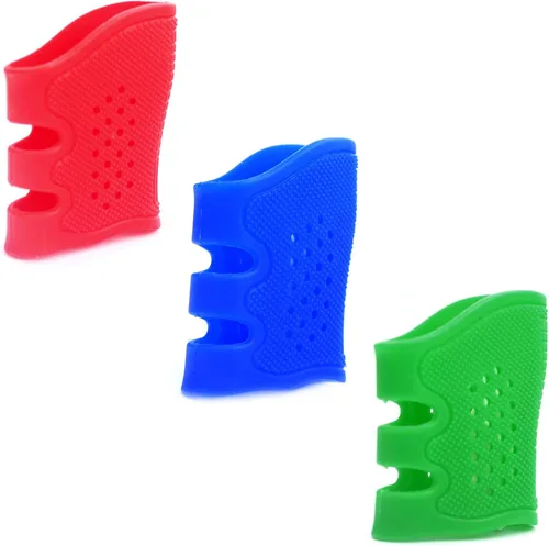 Vista 7 de Funda de agarre táctico de goma antideslizante con ventilación para Glock