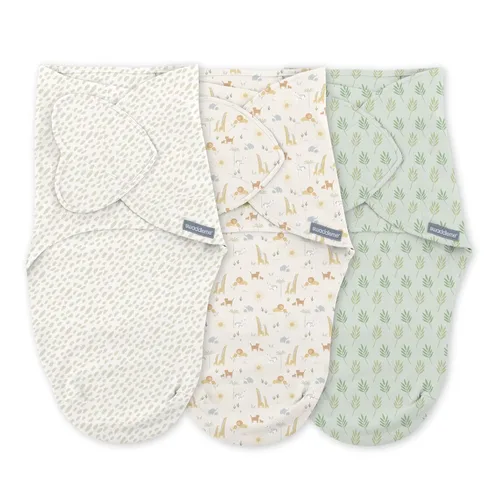 Vista 34 de SwaddleMe by Ingenuity - Manta para bebé para todas las estaciones, 2 capas de giro rápido para cambiar de 1.0 a 2.5 TOG, tamaño 0-3 meses, 7-14