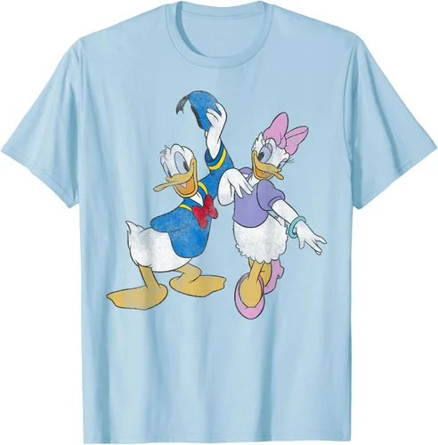 Vista 10 de Disney Mickey and Friends Donald and Daisy - Camiseta desgastada Blanco