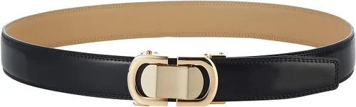 Vista 7 de Tonywell Cinturón de diseñador de cuero para hombre con hebilla de clic, ajuste exacto