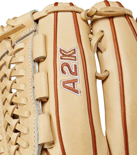Vista 7 de Wilson Guante de béisbol D33 de 11.75 pulgadas de la serie A2K 2024 Rubia/Saddle Tan
