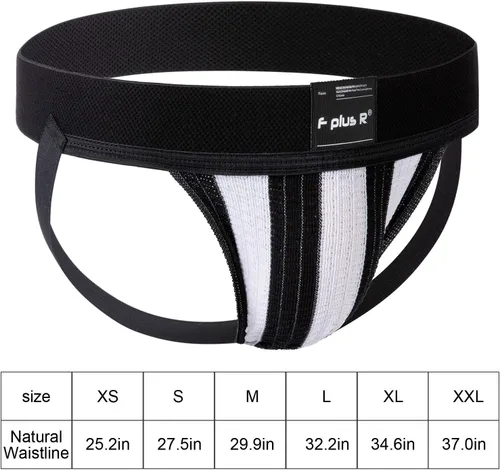 Vista 2 de F plus R Correa deportiva para hombre con cintura de 2 pulgadas