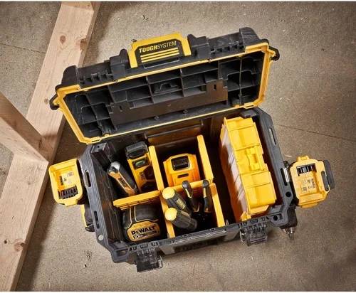 Vista 10 de DEWALT TOUGHSYSTEM 2.0 Caja de herramientas profunda compacta y duradera con divisores extraíbles (DWST08035)