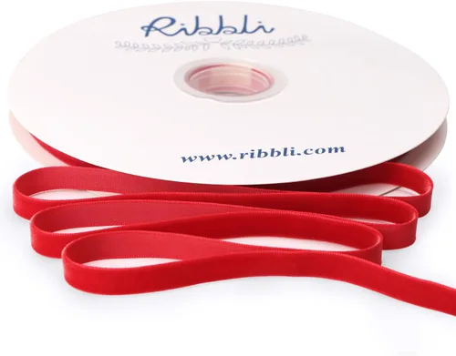 Vista 9 de Ribbli - Cinta de terciopelo negro de 1 pulgada, carrete continuo de 25 yardas, cinta de Navidad negra para envoltorios de regalos, manualidades
