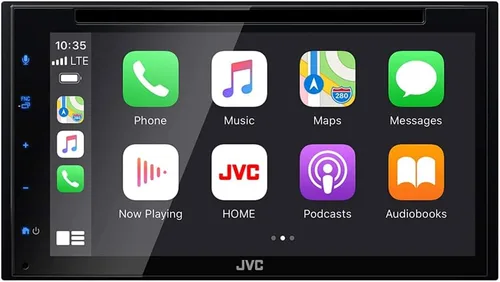 Vista 7 de JVC KW-M560BT Apple CarPlay Reproductor multimedia para automóvil Android Auto con pantalla táctil capacitiva de 6.8", audio Bluetooth y llamadas