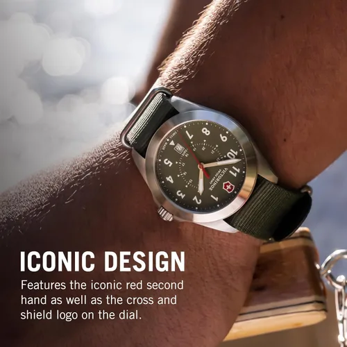 Vista 5 de Victorinox Reloj Swiss Army Heritage Reloj suizo de alta calidad para hombre Reloj de pulsera analógico de acero inoxidable Gran regalo