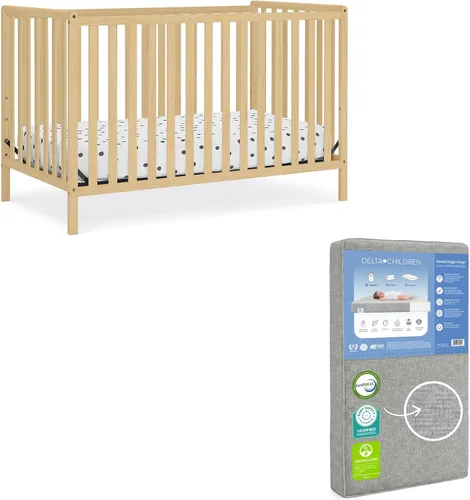 Vista 16 de Delta Children Heartland Cuna Convertible 4 en 1 - Certificado Greenguard Gold, Gris